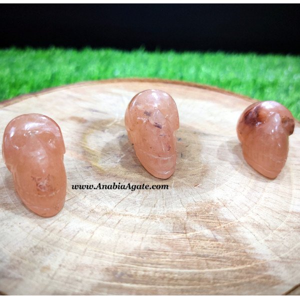 Orange Aventurine Skulls - Unique Crystal Skulls