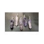 Amethyst Silver Wire Wrapped Double Point Pencil Pendant