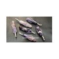 Amethyst Silver Wire Wrapped Double Point Pencil Pendant