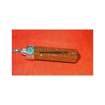 Goldstone Pencil Pendants