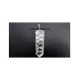 Crystal Quartz Flat Stick Wire Wrapped Pendant