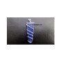 Lapis Lazuli Wire Wrapped Flat Stick Pendant - Handcrafted Gemstone Jewelry