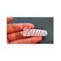 Rose Quartz Flat Stick Wire Wrapped Pendant