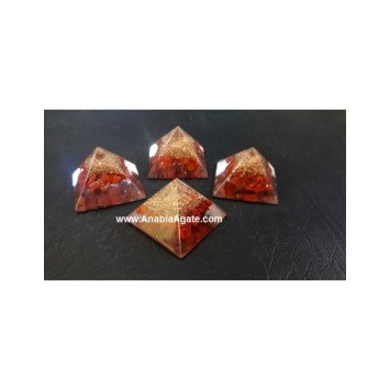 Red Jasper Orgone Baby Pyramid - Energy Healing Crystal