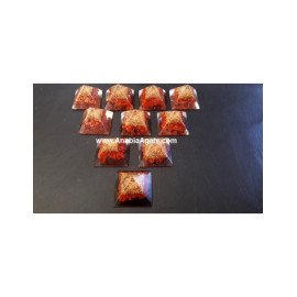 Red Jasper Orgone Baby Pyramid - Energy Healing Crystal