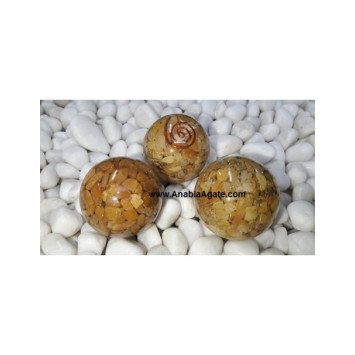 Yellow Aventurine Orgone Balls - 50mm | Energize Your Space