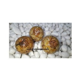 Yellow Aventurine Orgone Balls - 50mm | Energize Your Space