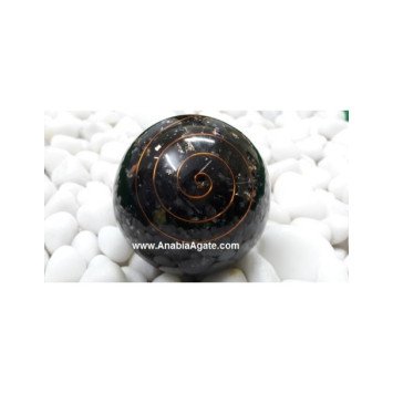 Black Tourmaline Orgone Ball (55mm - 65mm) | Crystal Healing Tool