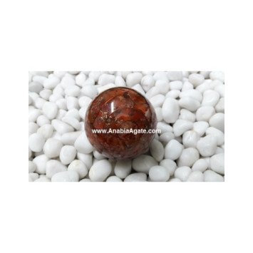 Red Aventurine Orgone Ball (55mm - 65mm) - Handcrafted Energy Healing Sphere