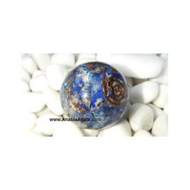 Lapis Lazuli Orgone Balls - 40mm - Healing Crystal Sphere