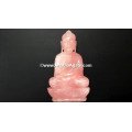 Rose Quartz Buddha Figurine 4 to 5.5 inches in Size