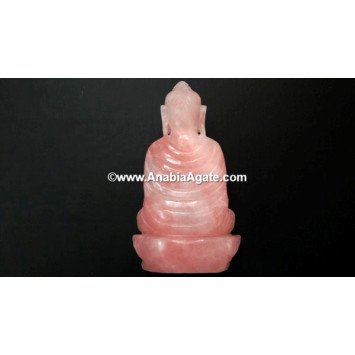 Rose Quartz Buddha Figurine 4 to 5.5 inches in Size