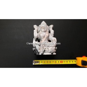 Rainbow Moonstone Laxmi Goddess Figurine - Bring Prosperity and Serenity to your Home