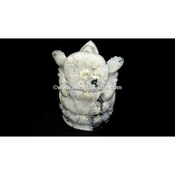 Rainbow Moonstone Laxmi Goddess Figurine - Bring Prosperity and Serenity to your Home