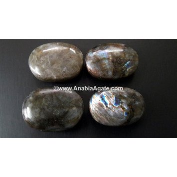 Labradorite Soap Shaped Stone - Natural Healing Crystal for Cleansing and Rejuvenation