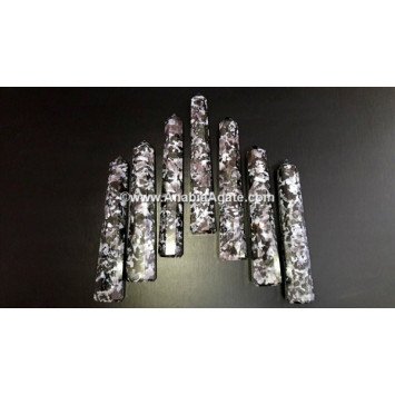 Indigo Gabbro Obelisk - Enhance Your Space with Unique Crystal Energy