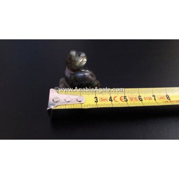 Labradorite 1-inch Owl Idol | Handcrafted Gemstone Figurine