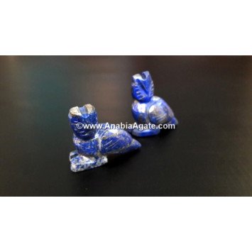 Lapis Lazuli 1 Inch Owl Idol - Handcrafted Gemstone Sculpture