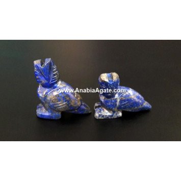 Lapis Lazuli 1 Inch Owl Idol - Handcrafted Gemstone Sculpture