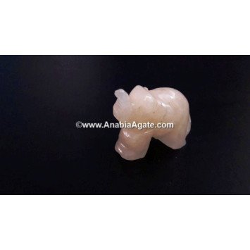 Yellow Aventurine 1 Inch Elephant Idol - Handcrafted Crystal Figurine