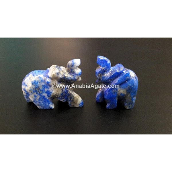 Lapis Lazuli 1-Inch Elephant Idol - Exquisite Handcrafted Gemstone Figurine