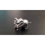 Hematite 1 Inch Elephant Idol - Handcrafted Gemstone Sculpture