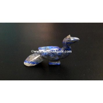 Lapis Lazuli Peacock Idol - Exquisite Handcrafted Gemstone Statue