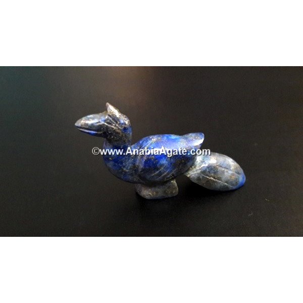 Lapis Lazuli Peacock Idol - Exquisite Handcrafted Gemstone Statue