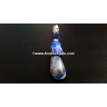Lapis Lazuli Peacock Idol - Exquisite Handcrafted Gemstone Statue