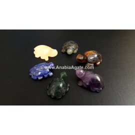 Mix Gemstone Turtle Idols - Wholesale