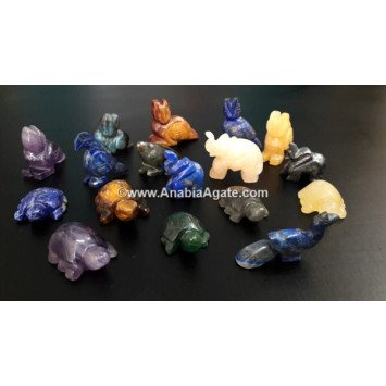 Mix Animals Gemstone Idols - Unique Handcrafted Decor