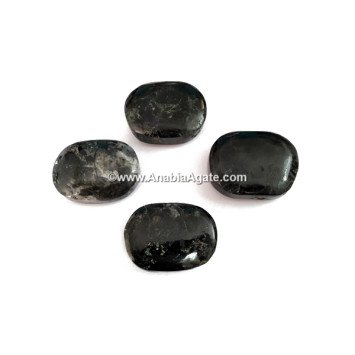 Black Tourmaline Oval Stone - Genuine Healing Crystal