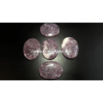 Lepidolite Big Oval Stones - High-Quality Crystals for Healing and Energy Balance