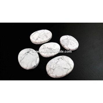 Howlite Big Oval Stones - High-Quality Gemstones