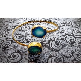 Blue Druzy Bangles - Handcrafted and Unique | Anabia Agate Exports