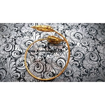 Gold Plated 2-Inch Arrowhead Bangle | Exquisite Jewelry Collection