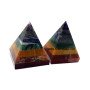 Chakra Bonded Gemstone Pyramid - Balance Your Energy Centers