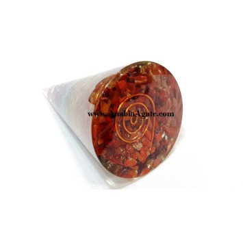 Chakra Layered Orgone Cone - 70 to 75 mm
