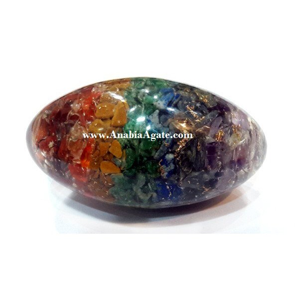 Chakra Layered Orgone Shiva Lingam - Balancing Energy and Spiritual Healing