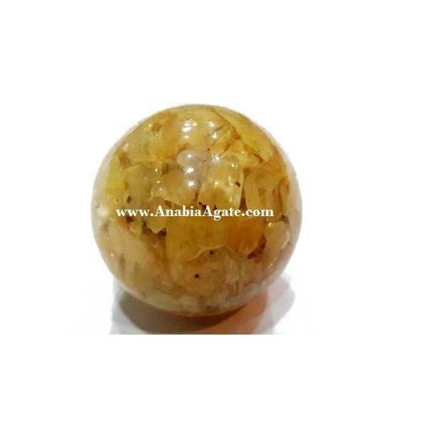 Yellow Aventurine Orgone Balls - Natural Crystal Energy Generators