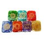 Chakra Engraved Orgone Square Set - Balancing Energy Healing Crystals