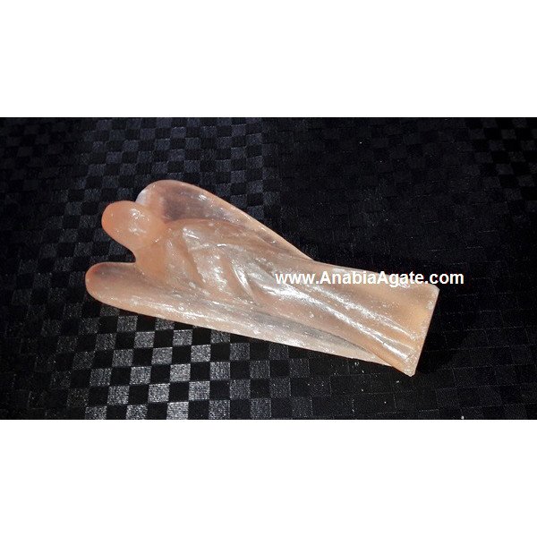 Orange Selenite 3 Inch Angels - Healing Crystal Figurines