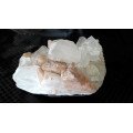 White and Orange Stilbite Apophyllite: Beautiful Natural Mineral Specimen