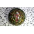 Mix Gemstones Orgone Ball with Copper Wire - Healing Crystal Energy Ball