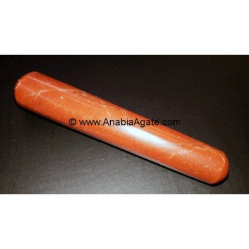 Red Jasper Smooth Massage Wand - Relaxation Tool for Massage Therapy