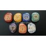 Chakra Engraved Palm-Stone Set - Balancing Stones for Meditation