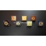Chakra Engraved Pyramids Set - Align Your Energy Centers with Healing Crystals
