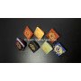 Chakra Engraved Pyramids Set - Align Your Energy Centers with Healing Crystals