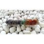 Seven Chakra Orgone 4 Faceted Tower