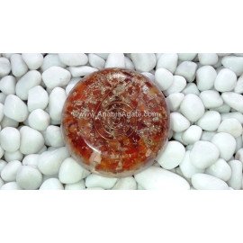 Red Carnelian Orgone Dome - Energy Healing Crystal for Positive Vibrations